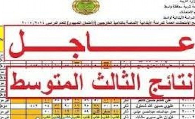 "حمل الآن" نتائج التمهيدي 2019 الثالث متوسط بنين وبنات