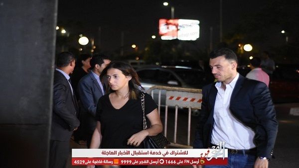 دنيا سمير غانم ورامي رضوان وإيهاب فهمي وأشرف زكي في عزاء فاروق الفيشاوي (صور)