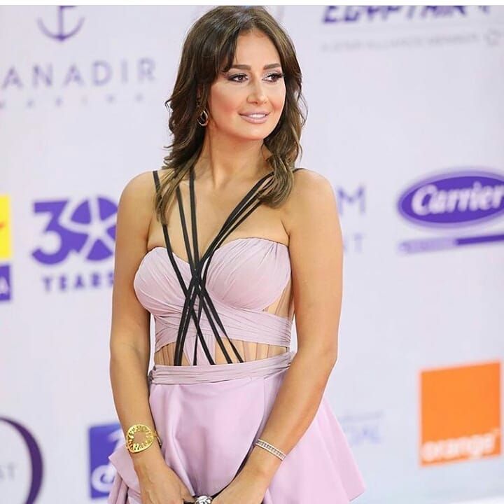 أول ظهور لدينا الشربيني في فعاليات مهرجان الجونة 2019 وحلا شيحة بفستان صادم