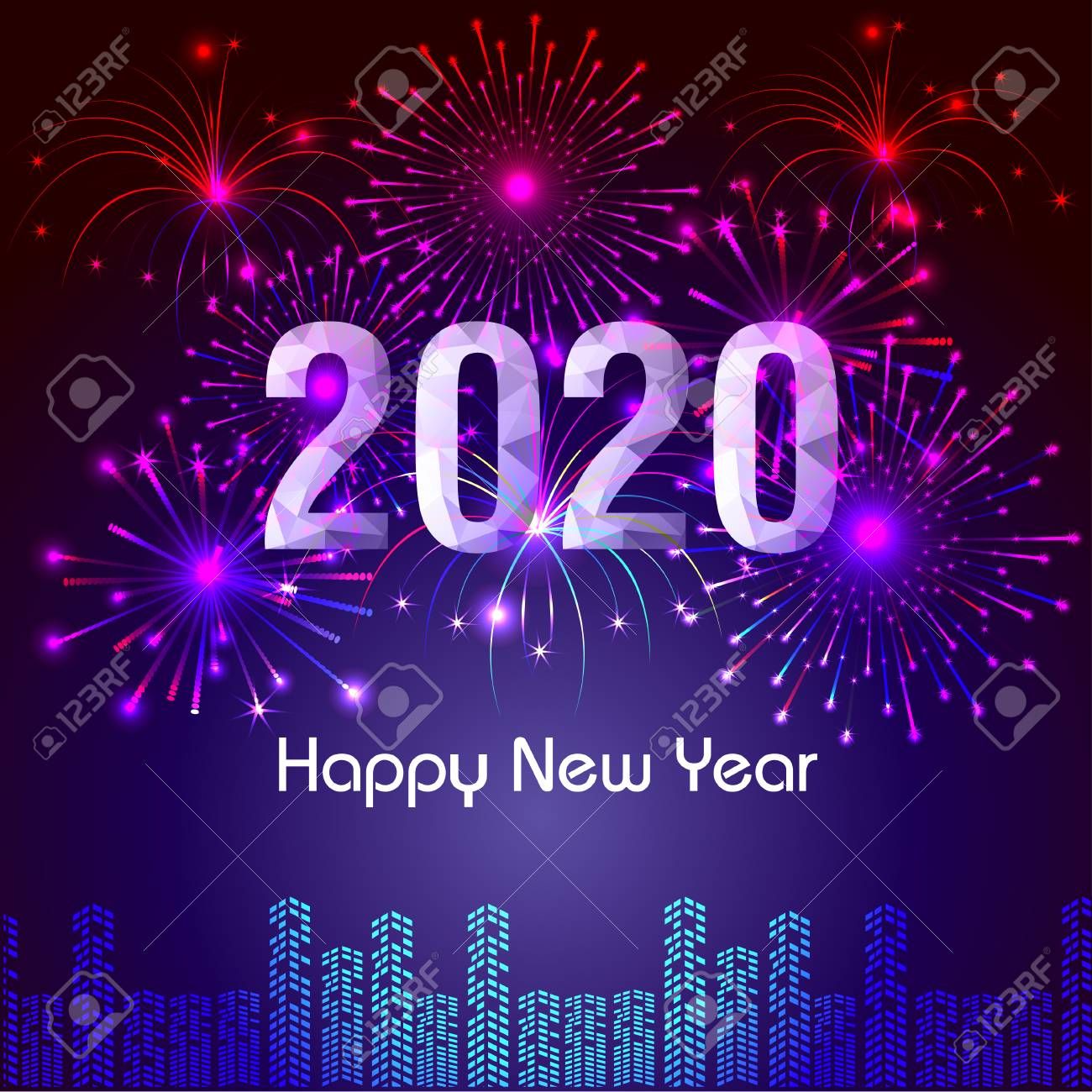 صور ورسائل تهنئة بالعام الميلادي الجديد 2020 مسدجات السنة الجديدة Happy New Year