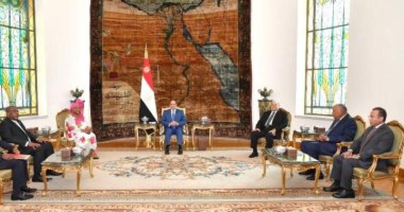 الرئيس السيسى يستقبل رئيس مجلس الشيوخ بغينيا الاستوائية