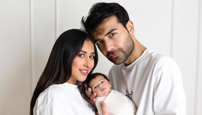 فرح الهادي تنشر صور مولودها الأول من عقيل الرئيسي