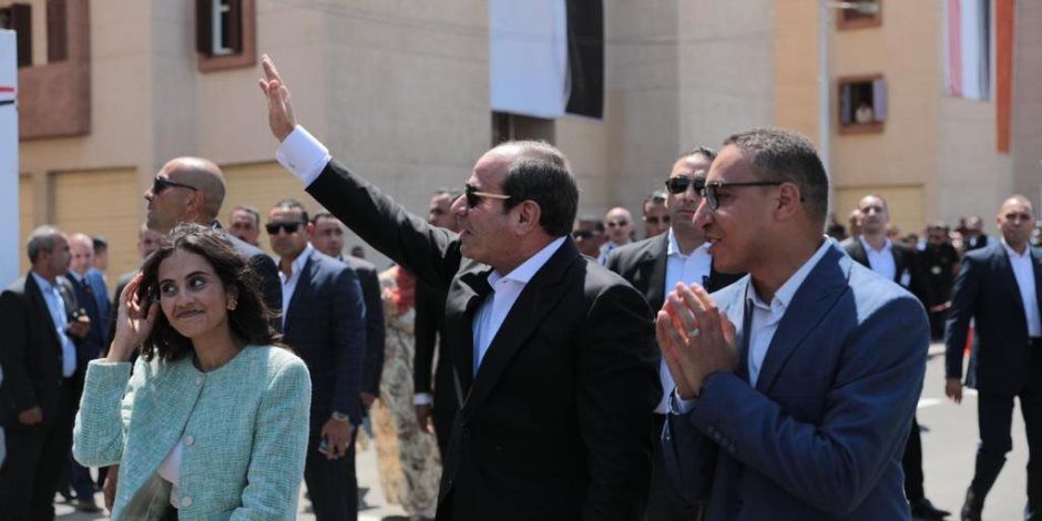 الرئيس السيسي يوجه الشكر لأهالي محافظة بني سويف على حسن الاستقبال وكرم الضيافة