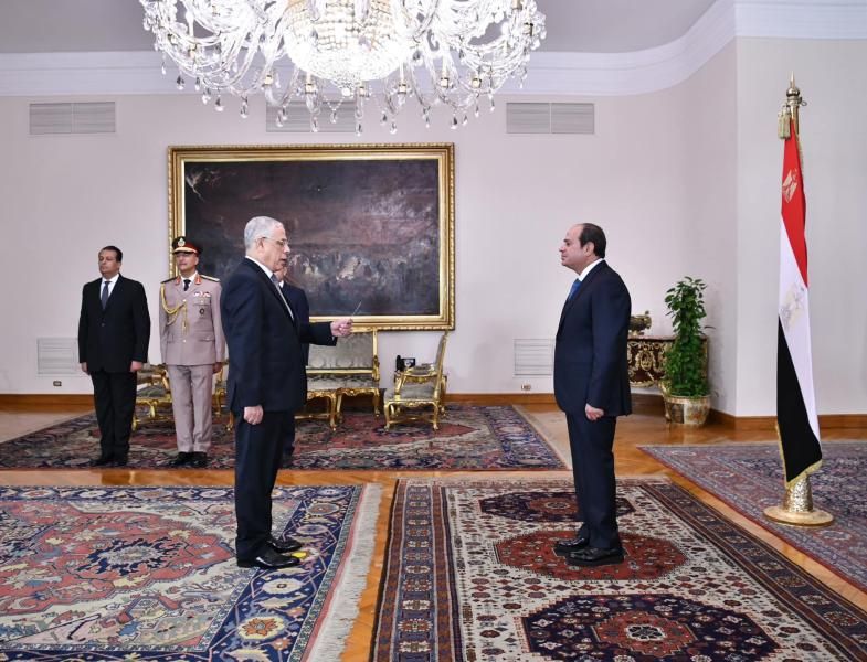 الرئيس السيسي يشهد أداء حلف اليمين للمستشار محمد شوقي عياد نائباً عاماً