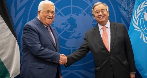 عباس يلتقي الأمين العام للأمم المتحدة .. وهذا ما قاله