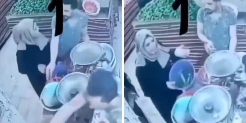 فتاة فائقة الجمال تتهم رجلا بالتحرش بها داخل محل وكاميرات المراقبة تكشف مفاجأة..اتفرج الصدمة