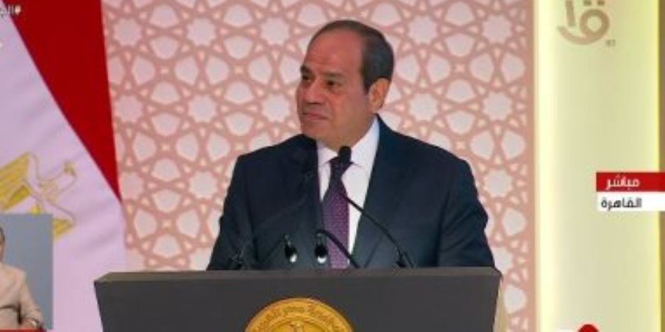 الرئيس السيسى: لدى ثقة بأن الله سيثبت خطانا رغم الظروف الصعبة