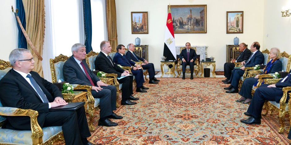 الرئيس السيسي يستقبل أمين مجلس الأمن الروسي ويثمن التعاون الثنائي بين البلدين