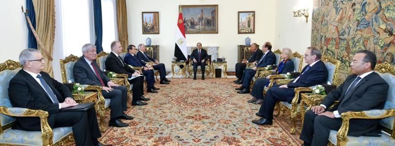 الرئيس السيسى يستقبل أمين مجلس الأمن الروسي