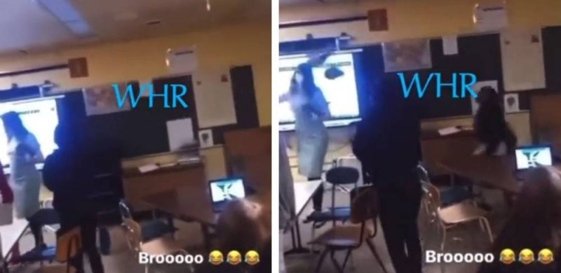فيديو يحبس الانفاس.. طالبة غاضبة تهشم رأس معلمتها وتسقطها داخل الفصل