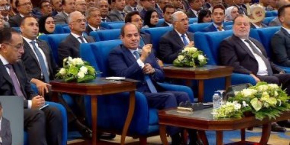 السيسي: البلد تتغير من الواقع اللى موجودة فيه لواقع تاني خالص