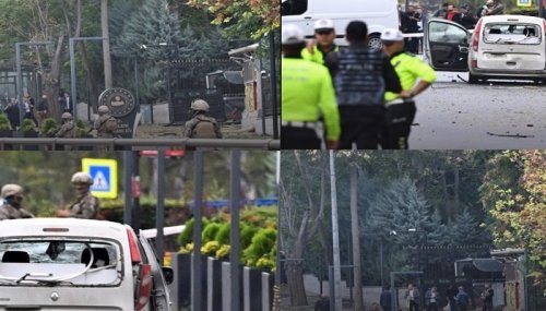 اتفرج لحظة وقوع انفجار بالقرب من الداخلية التركية .. فيديو