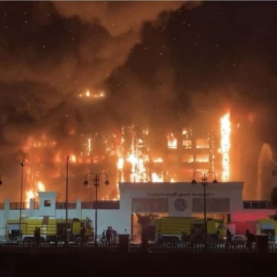 تحقيقات موسعة لبيان أسباب حريق مديرية أمن الإسماعيلية وأنباء عن وفيات