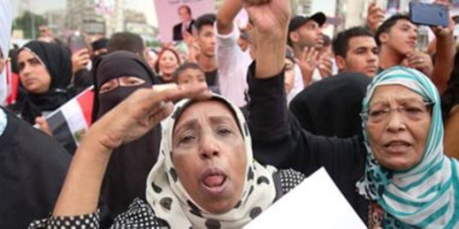 مشاركة كبيرة للمرأة باحتفالية مناشدة الرئيس السيسى بالترشح لفترة جديدة