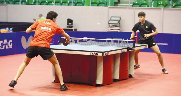 150 مشاركا يمثلون 34 دولة بمنافسات بطولة عمان الدولية لكرة الطاولة