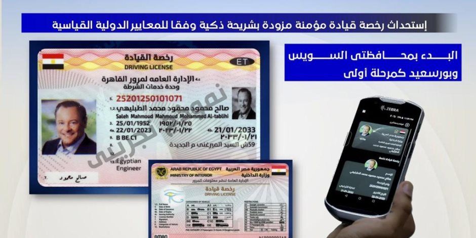 لأول مرة رخصة مرور مؤمنة بشريحة ذكية وفقا للمعايير الدولية