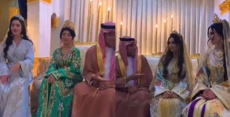 اتفرج بالفيديو .. شاب سعودي يتزوج 4 مغربيات في ليلة واحدة لتنتهي ليفة الزفاف بمفاجأة صادمة!