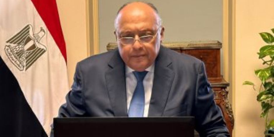 سامح شكري يتلقى اتصالات من البرتغال والنرويج وسلوفينيا بشأن وقف التصعيد فى غزة