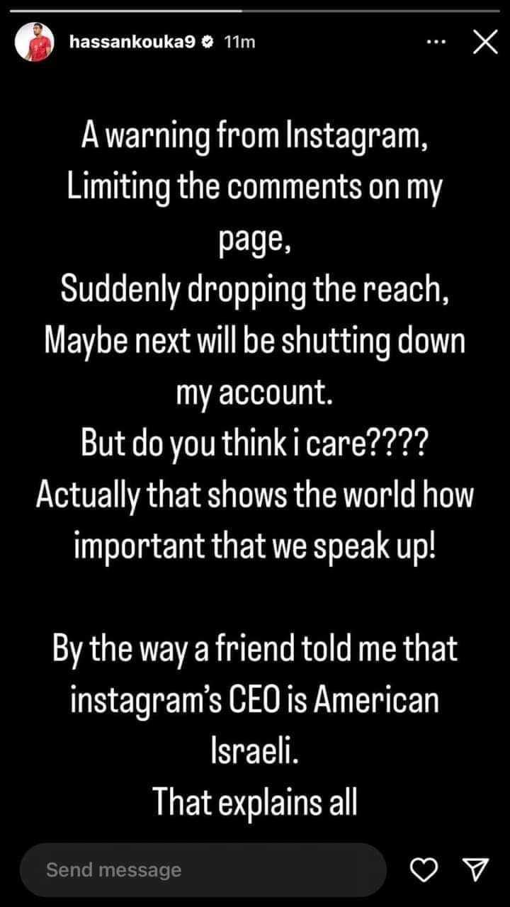 تحذير عاجل لـ أحمد حسن كوكا بعد دعمه القضية الفلسطينية (شاهد القصة)