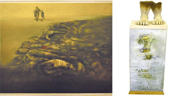 «النور فـي المدى».. معرض جماعي لوحاته تتعلق بالمكان والهوية الفلسطينية