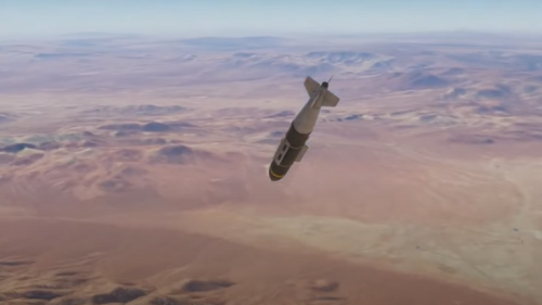 فيديو .. قنبلة أمريكية تسقط على شعب غزة