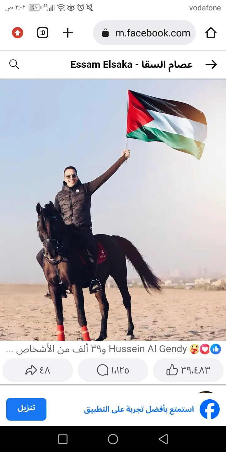 هكذا دعم عصام السقا القضية الفلسطينية