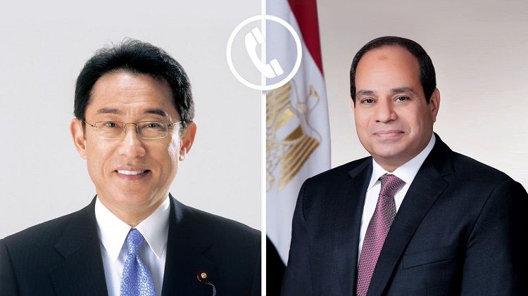 السيسي ورئيس وزراء اليابان يبحثان تطورات التصعيد العسكري في…