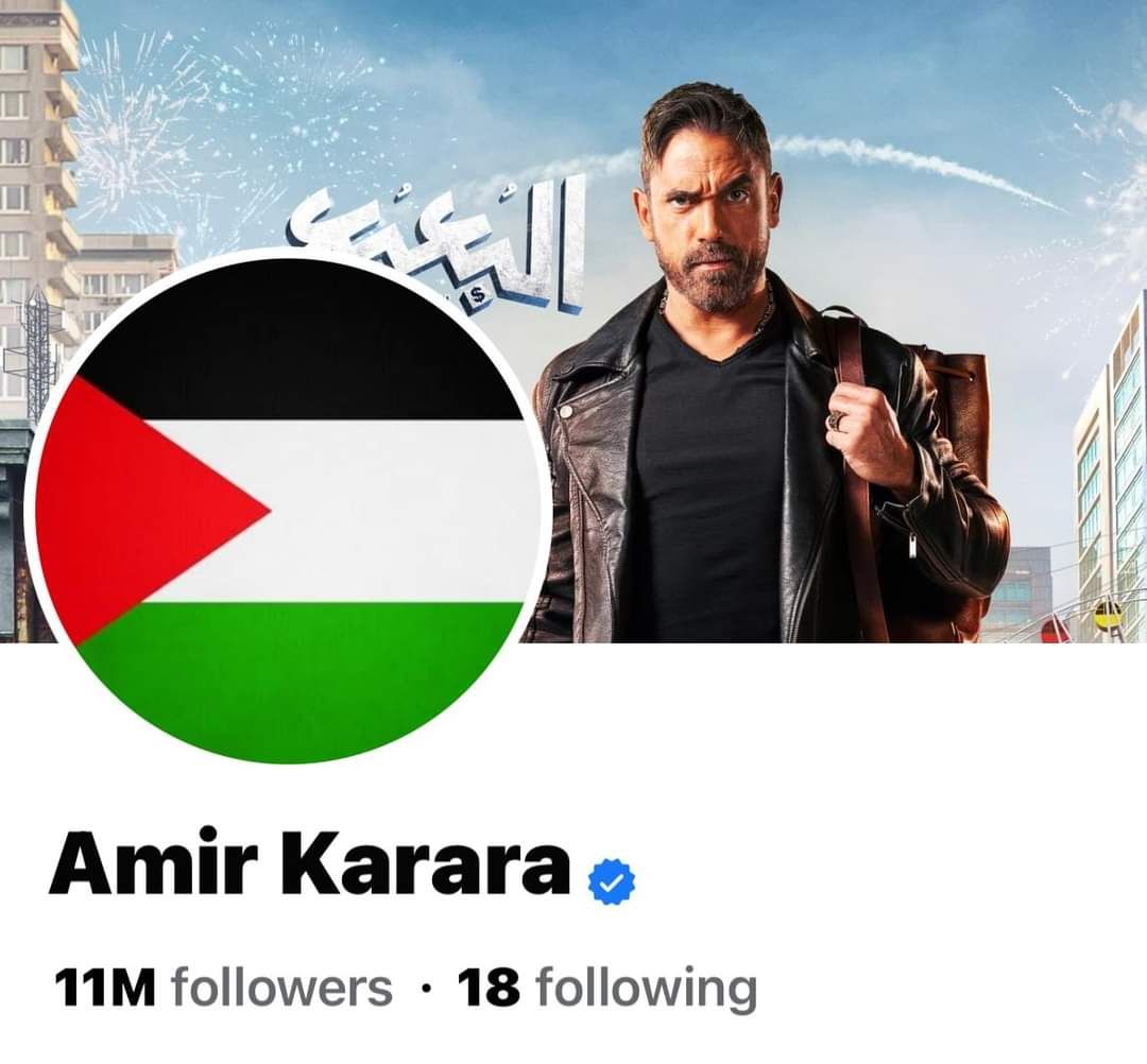 دعمًا لـ القضية الفلسطينية.. النجوم يغيرون الصورة الشخصية لعلم فلسطين