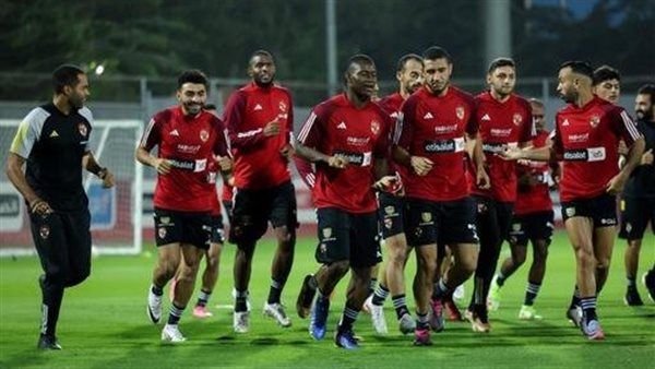 تدريبات بدنية وتقسيمة قوية للاعبي الأهلي استعدادا لمواجهة سيمبا التنزاني بالدوري الأفريقي