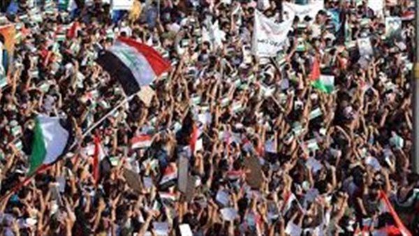 تظاهرات في بغداد تنديدا بالحرب على غزة: "أمريكا تساند إسرائيل"