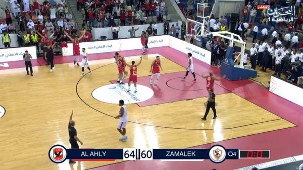 عاجل.. الأهلي بطل السوبر المصري لكرة السلة علي حساب الزمالك