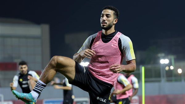 عبد المنعم يًشارك في مران الأهلي الجماعي ويُعلن جاهزيته لمبارلة سيمبا التنزاني
