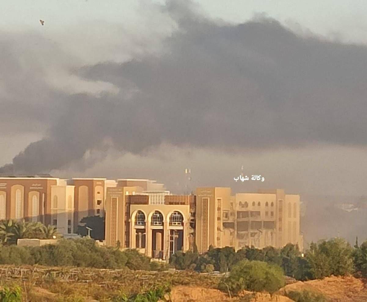 إسرائيل تشن قصفاً عنيفاً على مبنى جامعة الأزهر