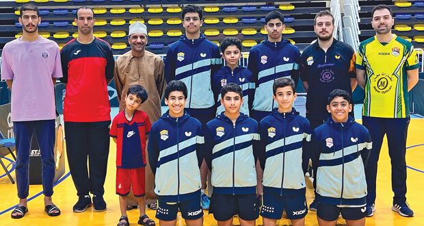 نادي عبري يتوج ببطولة فرق الأشبال لكرة الطاولة