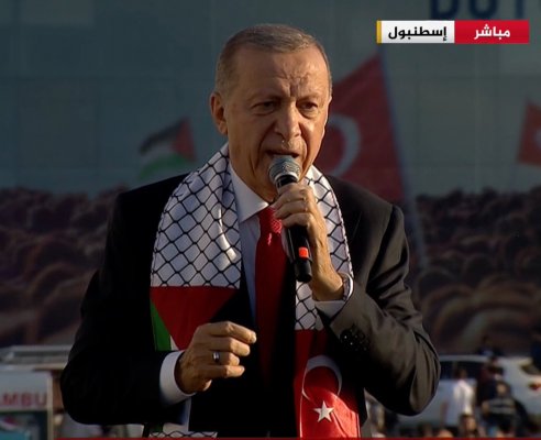 صور وفيديو .. أردوغان أمام الحشود: "إسرائيل" انزعجت من تصريحي