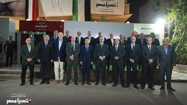 مجلس الأولمبية ورؤساء الاتحادات الرياضية في زيارة لمقر الحملة الانتخابية للرئيس عبدالفتاح السيسي