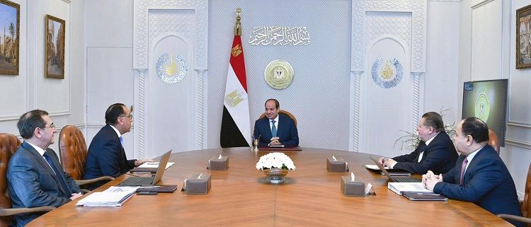 السيسي يتابع مع رئيس الوزراء ومحافظ المركزي جهود دفع معدلات…