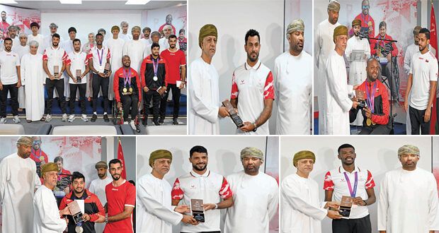 «الأولمبية العمانية» تحتفي بالأبطال المتوجين بـ 6 ميداليات الملونة
