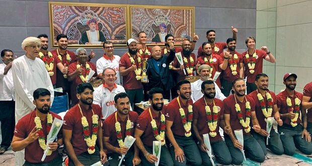 استقبال حافل للاعبي منتخبنا الوطني للكريكيت