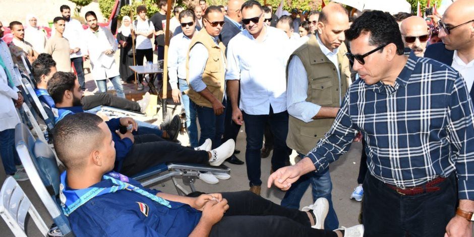 تضامنا مع غزة.. وزير الشباب والرياضة يطلق الحملة القومية للتبرع بالدم على مستوى الجمهورية