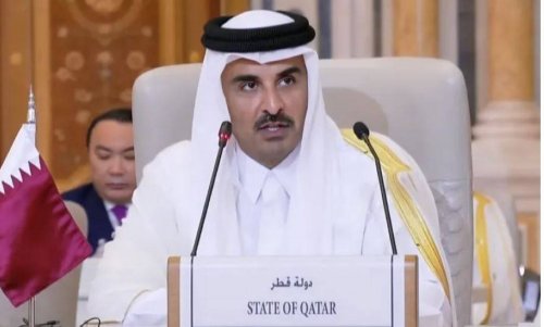 أمير قطر : المجتمع الدولي فشل أخلاقياً