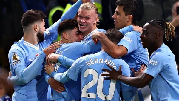 هدف مانشستر سيتي الرابع في شباك تشيلسي