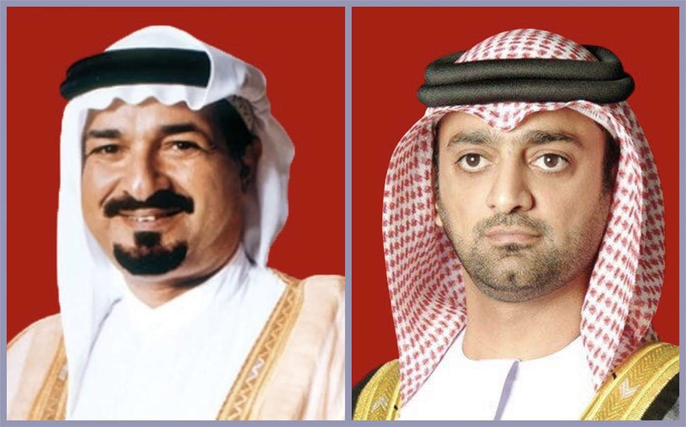 حاكم عجمان وولي عهده يقدمان واجب العزاء في وفاة خلفان بن بدر النعيمي