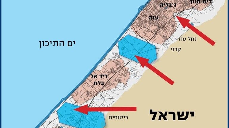 خريطة تكشف خطة إسرائيلية للسيطرة على سيناء المصرية والبدء بتنفيذها قريباً