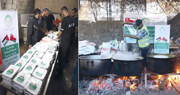 تنفيذ المرحلة الأولى من المساعدات العمانية لإغاثة غزة