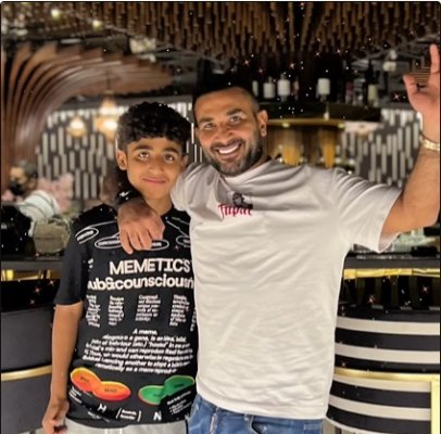 احمد سعد يهنئ ابنه بعيد ميلاده