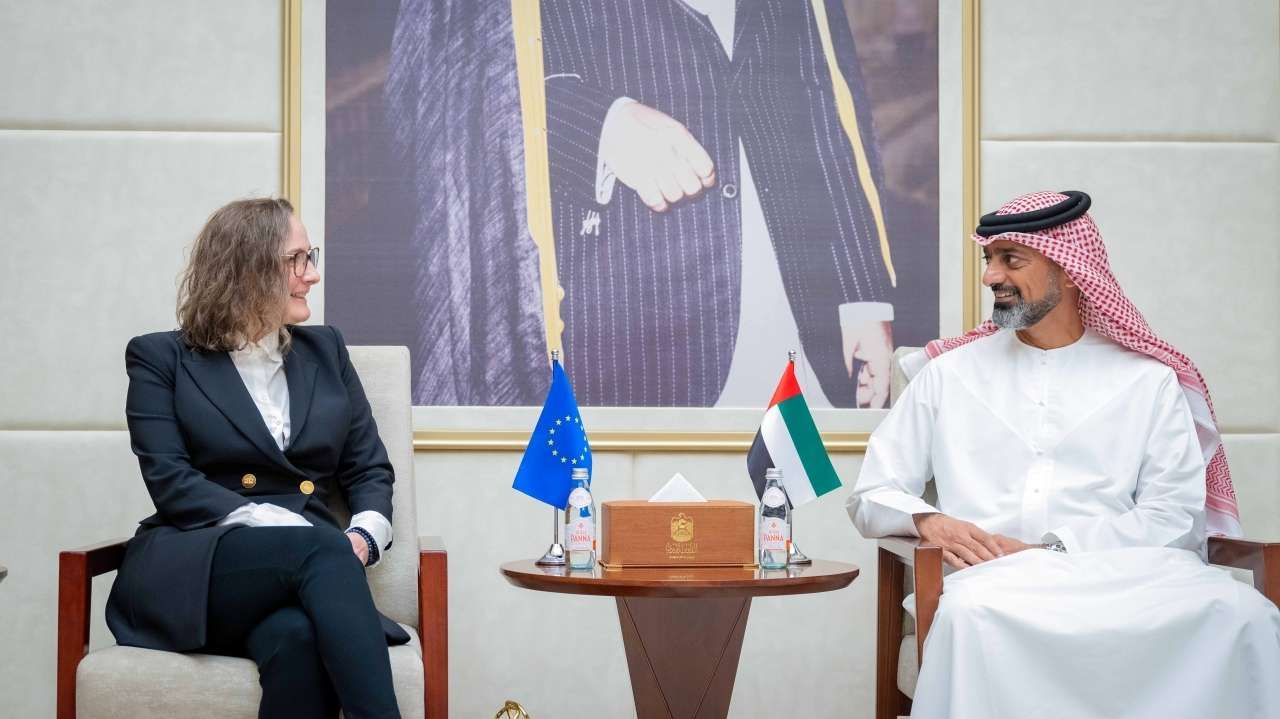 عمار النعيمي يستقبل سفيرة الاتحاد الأوروبي