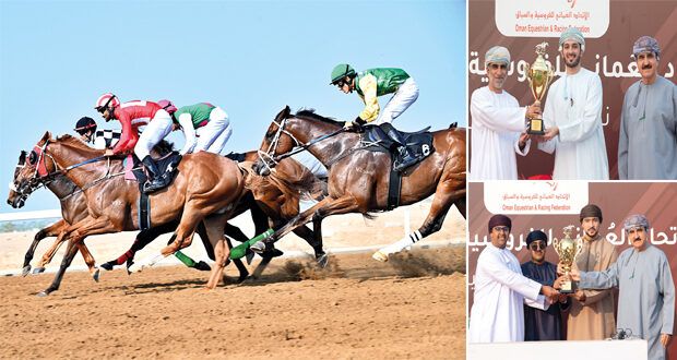 ختام السباق السابع لسباقات الخيل بالرحبة بولاية بركاء