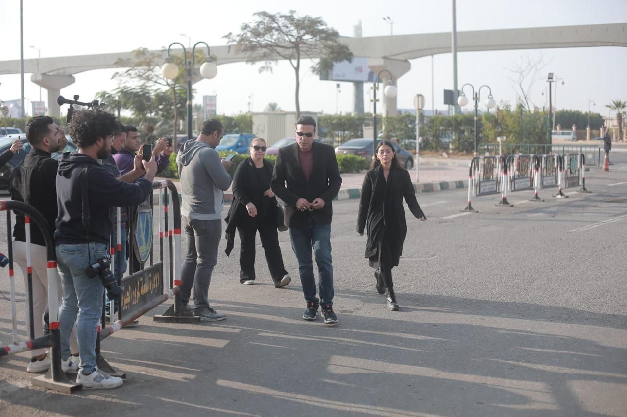 نجوم الفن يودعون ناهد فريد شوقي ( صور)