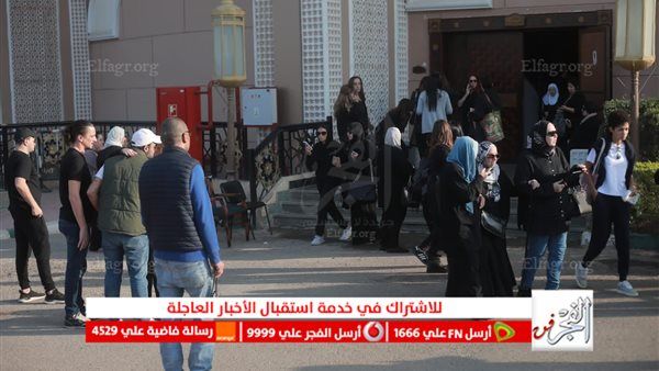 بشرى تشارك في جنازة ناهد فريد شوقي